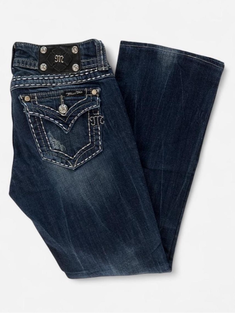 Miss Me Boot Cut, Silver Embellishments